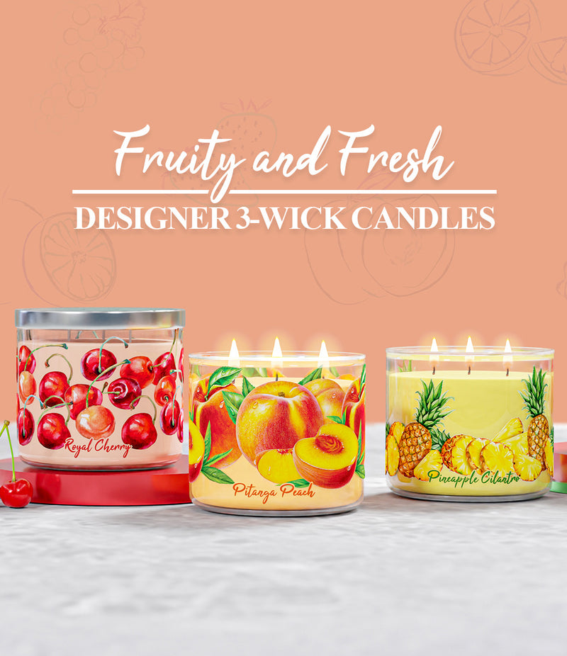 New Fruity and Fresh Summer 3-wicks