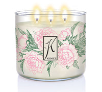Peony Scented 3-wick Candle - Kringle Candle