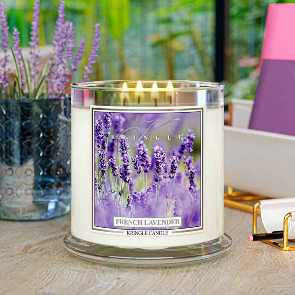 French Lavender Scented 4-wick Candle
