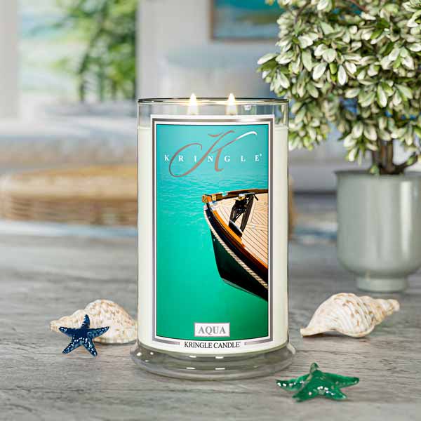 Aqua  Large 2-wick - Kringle Candle Company