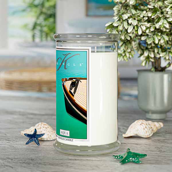 Aqua  Large 2-wick - Kringle Candle Company