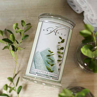 Eucalyptus & Cotton Scented Large 2-Wick - Kringle Candle Company