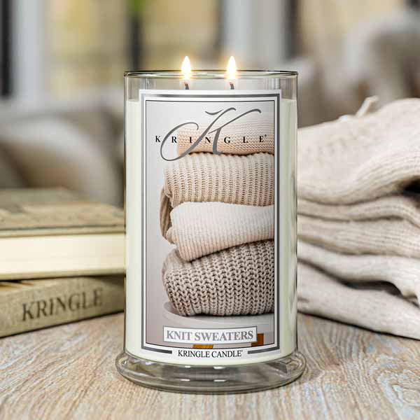 Lit Knit Sweaters Large 2-Wick - Kringle Candle Company