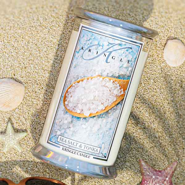 Sea Salt & Tonka Large 2-wick - Kringle Candle Company