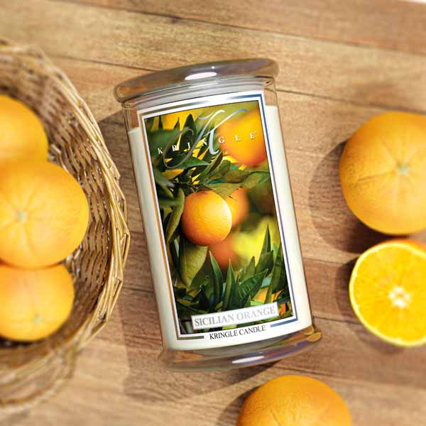 Sicilian Orange Large 2-wick - Kringle Candle Company