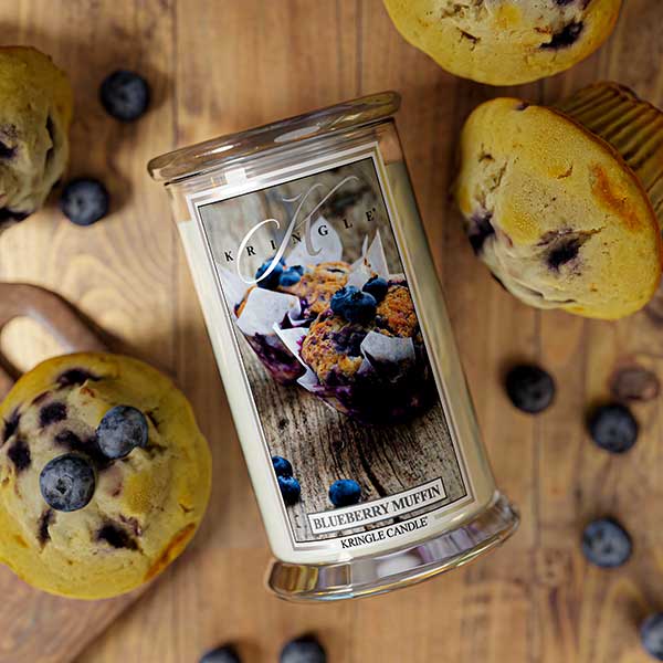 Blueberry Muffin  Scented Large 2-wick Candle - Kringle Candle Company