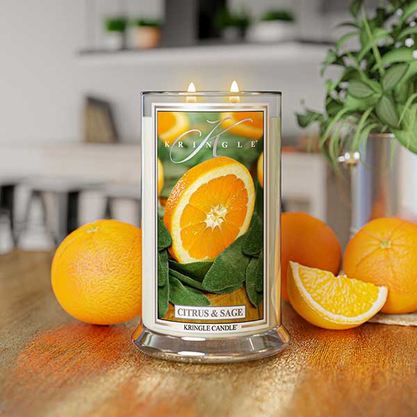 Citrus & Sage  Large 2-wick - Kringle Candle Company
