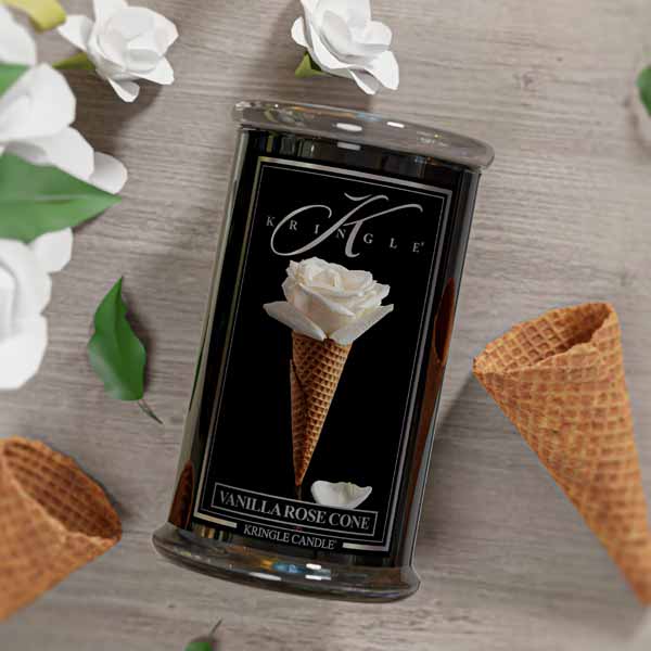 Vanilla Rose Cone Large 2-wick - Kringle Candle Company