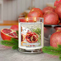 Pomegranate & Fir Medium 2-Wick - Kringle Candle Company
