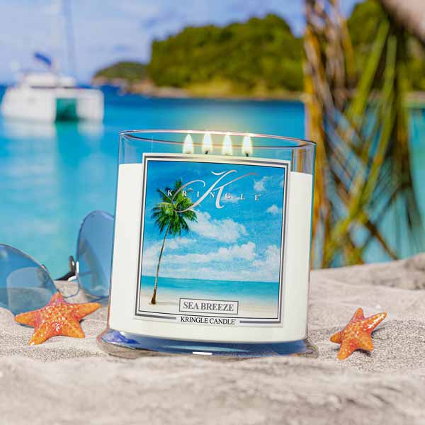 Sea Breeze Scented 4-wick Candle
