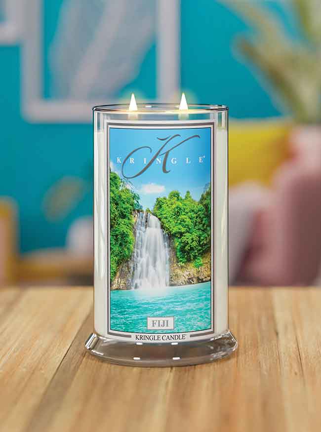 Fiji Scented Large Lit 2-wick - Kringle Candle Company