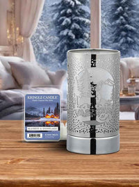 7" Touch Lamp Wax warmer-Silver Deer Couple