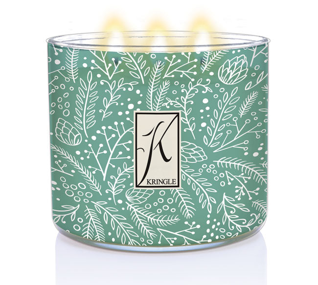 Winter Cypress Scented lit 3-wick Candle - Kringle Candle