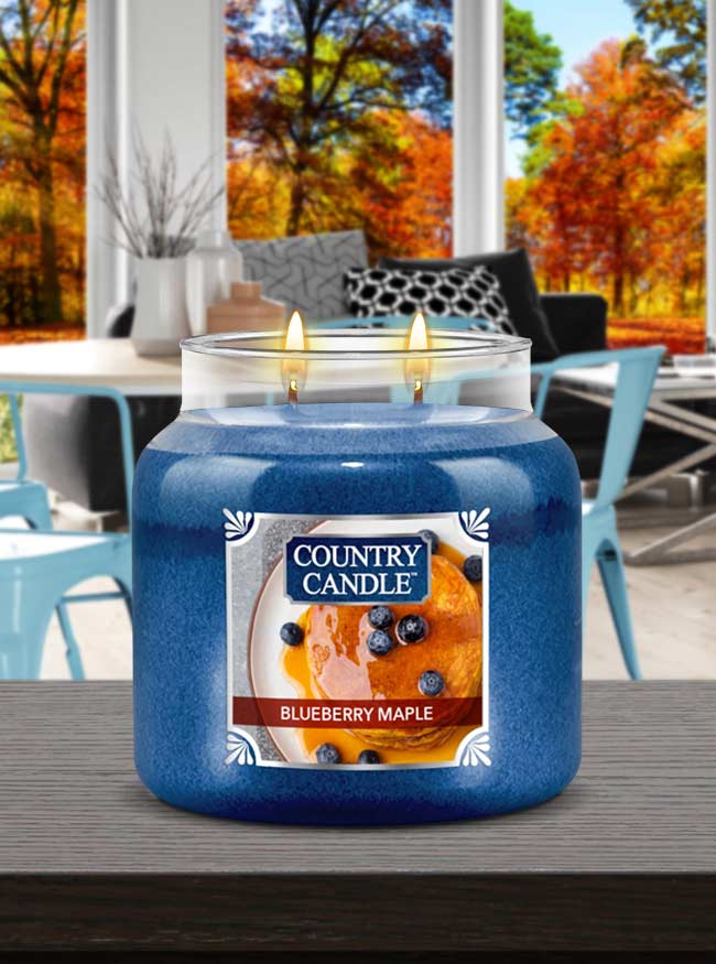 Blueberry Maple | Medium 2-Wick Jar (18oz) | Country Candle