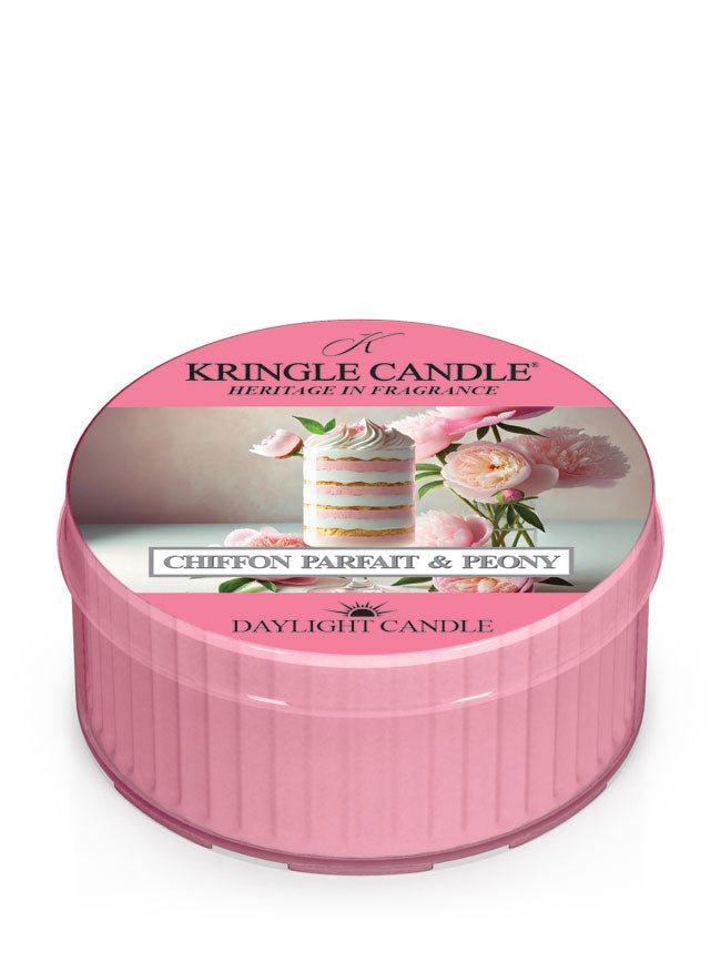 Pink candle tin labeled