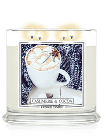 Cashmere & Cocoa Scented Extra Large 4-wick Candle - Kringle Candle Company