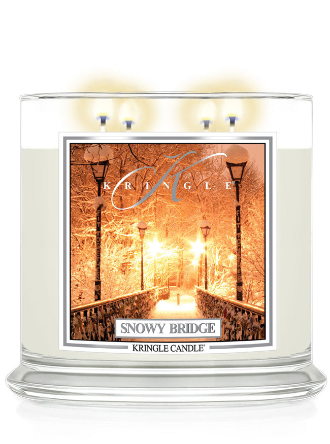Snowy Bridge Scented 4-wick Candle - Kringle Candle Store