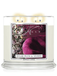 Sugar Plum & Myrrh scented 4-wick candle