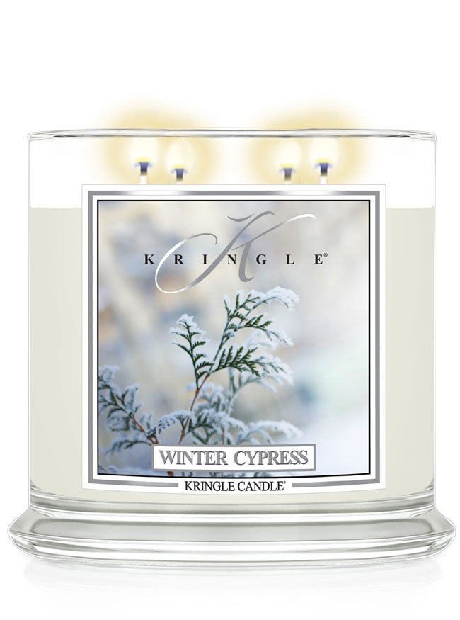 Winter Cypress Scented Extra Large 4-wick Candle - Kringle Candle Store