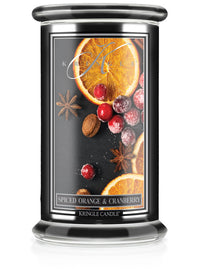 Large Spiced Orange & Cranberry Scented Reserve Collection Candle - Kringle Candle Company