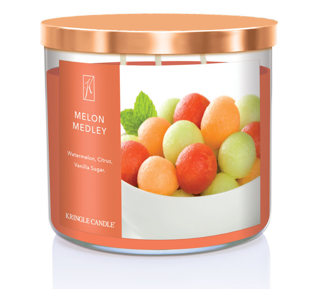 田中ぷりん mellow candle night 26個セット Melon Medley | 3-wick (14oz) | Kringle Candle