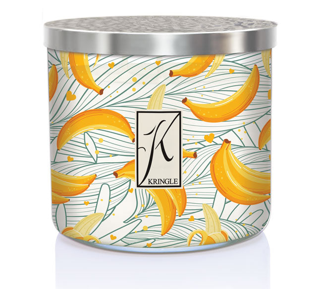 Bananas Foster 3-Wick Candle - Kringle Candle Company