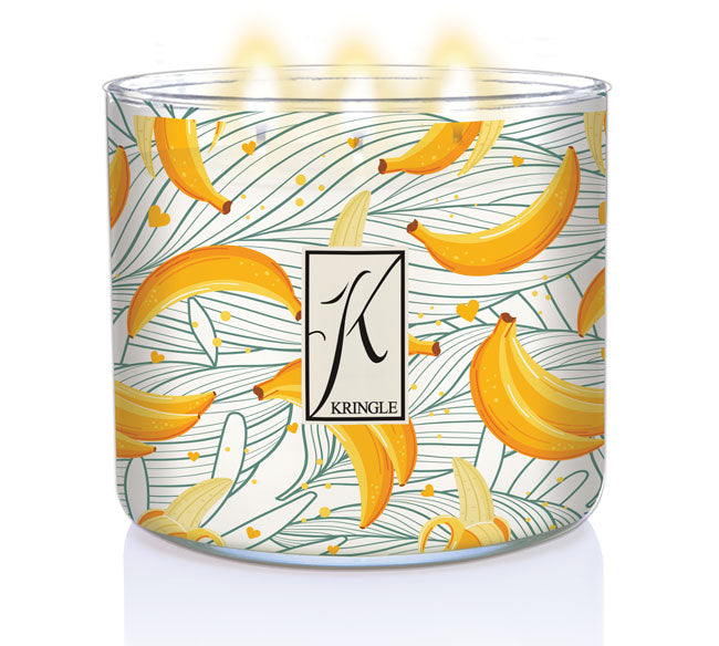 Bananas Foster 3-Wick Candle - Kringle Candle Company