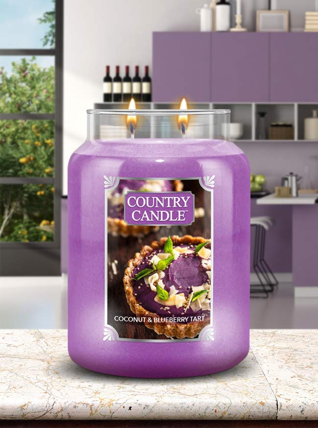 Coconut & Blueberry Tart Large 2-wick - Kringle Candle Company