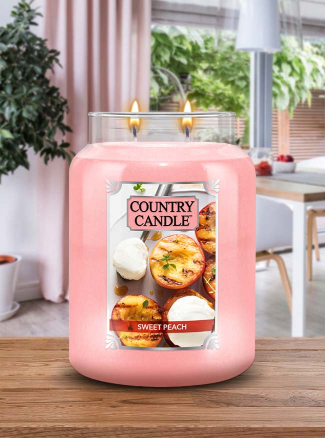 Sweet Peach Large 2-wick - Kringle Candle Company