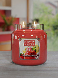Strawberry Lemonade Medium Jar Candle - Kringle Candle Company