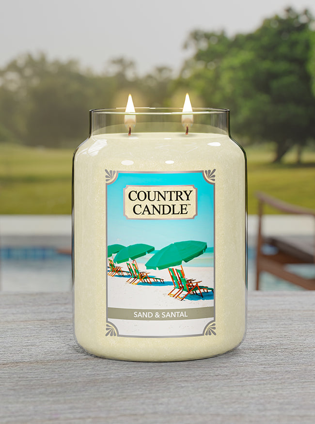 Sand & Santal Large Jar Candle - Kringle Candle Company