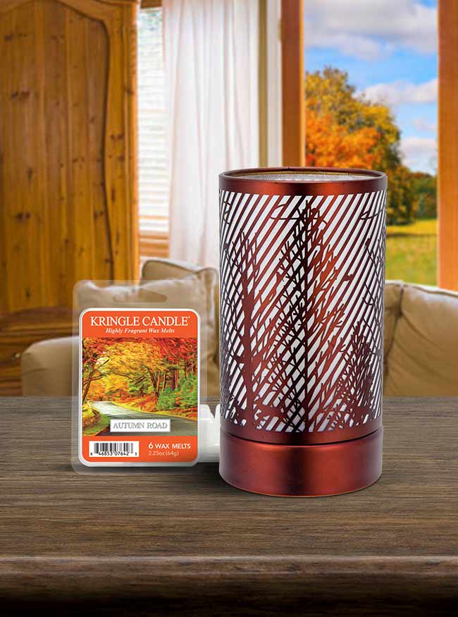 7" Touch Lamp Wax Melts Warmer-Metal Ravine Table decor - Kringle Candle Company