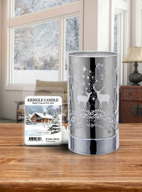 7" touch lamp Wax Melts Warmer-Metal Table Decor - Silver Wildlife - Kringle Candle Company