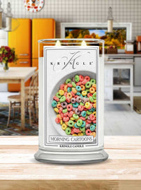 Morning Cartoons Large 2-wick - Kringle Candle Company