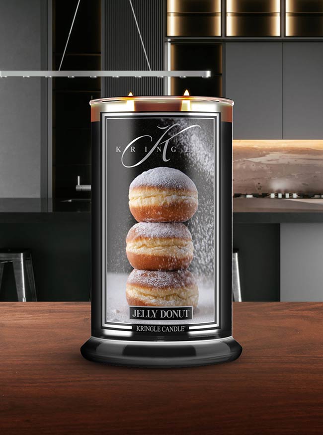 Jelly Donut Large 2-wick - Kringle Candle Company