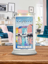Salt Water Taffy Scented Lit Large 2-wick - Kringle Candle Company