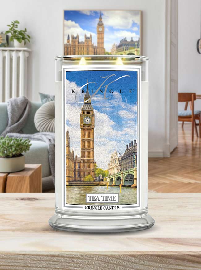 Tea Time Large 2-wick Candle - Kringle Candle Company