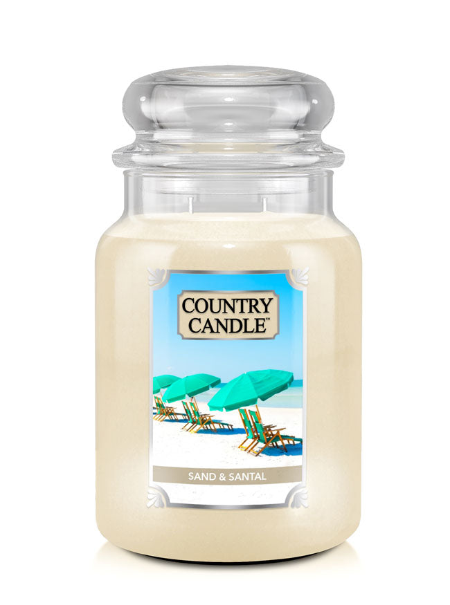 Sand & Santal Large Jar Candle - Kringle Candle Company