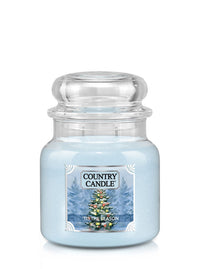 'Tis The Season Blue Candles Medium 2-wick - Kringle Candle Company