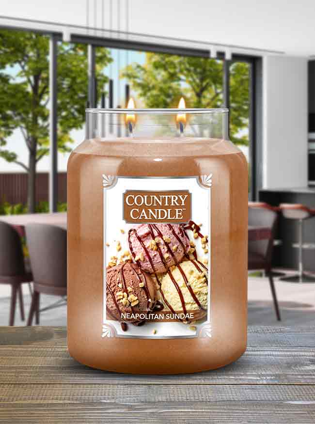 Neapolitan Sundae Large 2-wick - Kringle Candle Company
