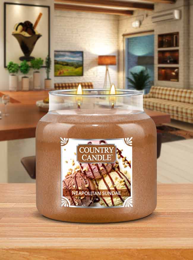 Neapolitan Sundae Medium 2-wick - Kringle Candle Company