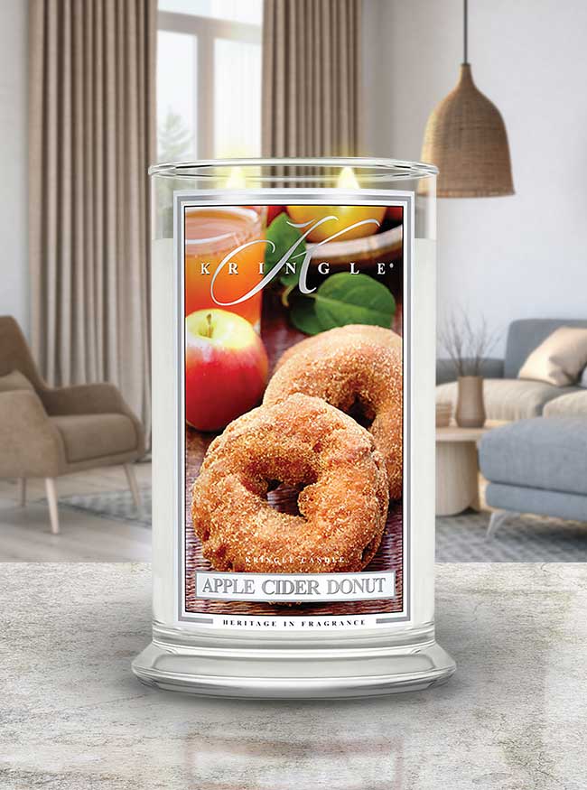 Apple Cider Donut  Large 2-wick - Kringle Candle Company