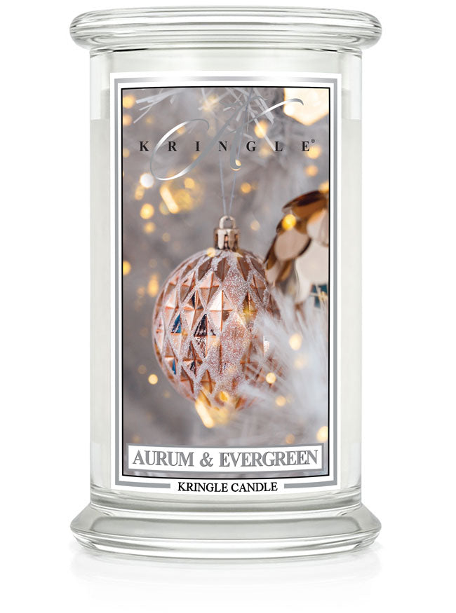 Aurum & Evergreen  Large 2-wick - Kringle Candle Company