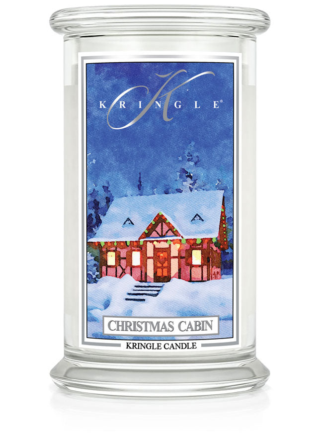 Christmas Cabin  Large 2-wick. - Kringle Candle Company
