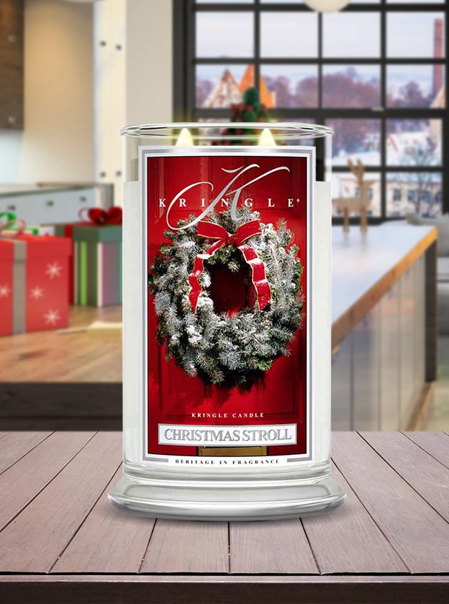 Christmas Stroll  Large 2-wick - Kringle Candle Company