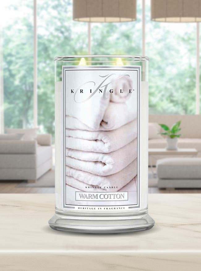 Warm Cotton Large 2-wick - Kringle Candle Company
