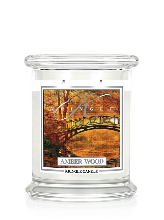 Amber Wood Medium 2-wick - Kringle Candle Company