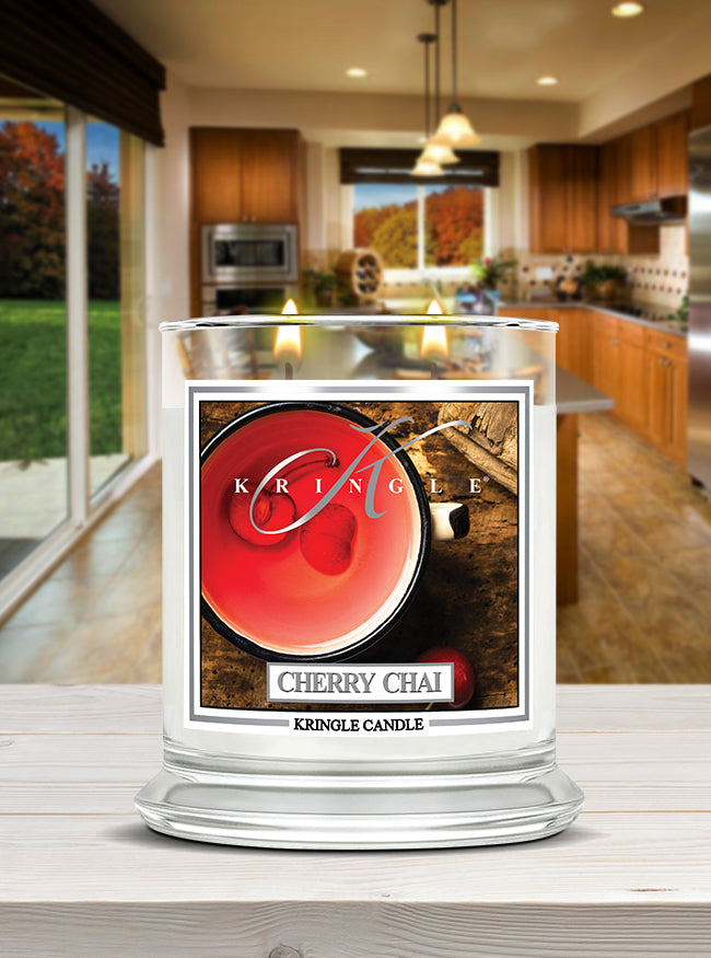 Cherry Chai Medium 2-wick - Kringle Candle Company