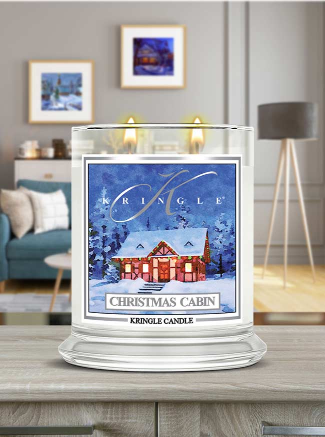 Christmas Cabin  Medium 2-wick