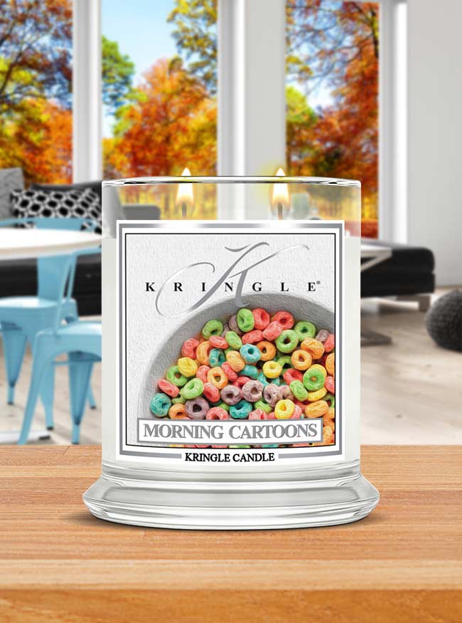 Morning Cartoons Medium 2-wick - Kringle Candle Company